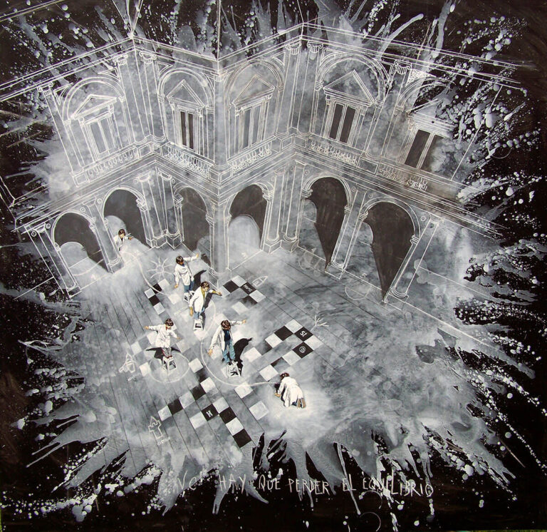 no hay que perder el equilibrio - pintura